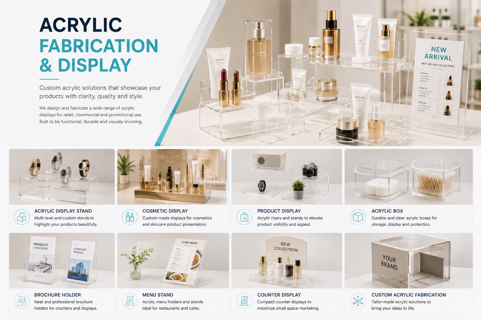 Acrylic fabrication & display — JeRaff Arcylic & Installation