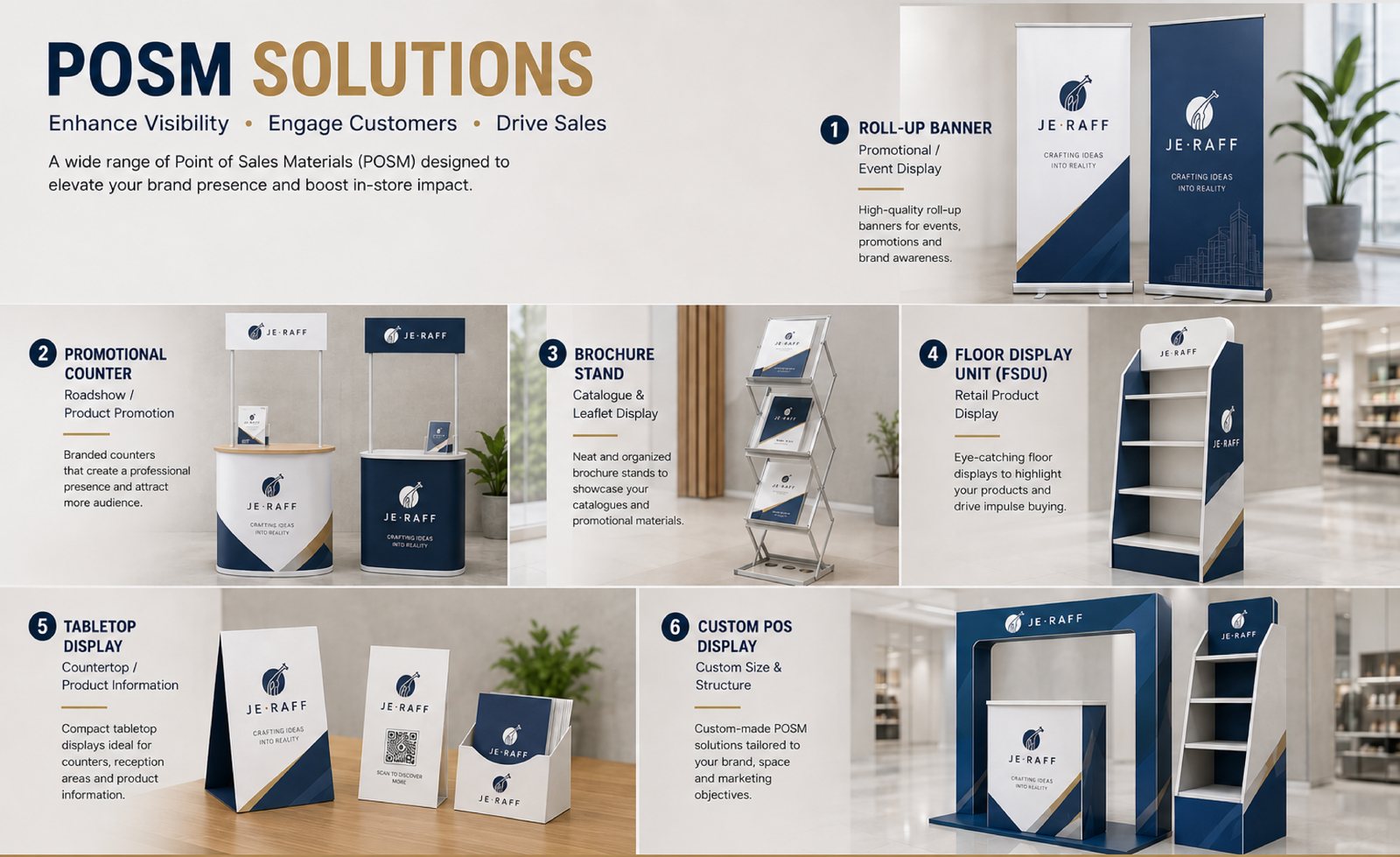 POSM & retail display — JeRaff Advertising & Services