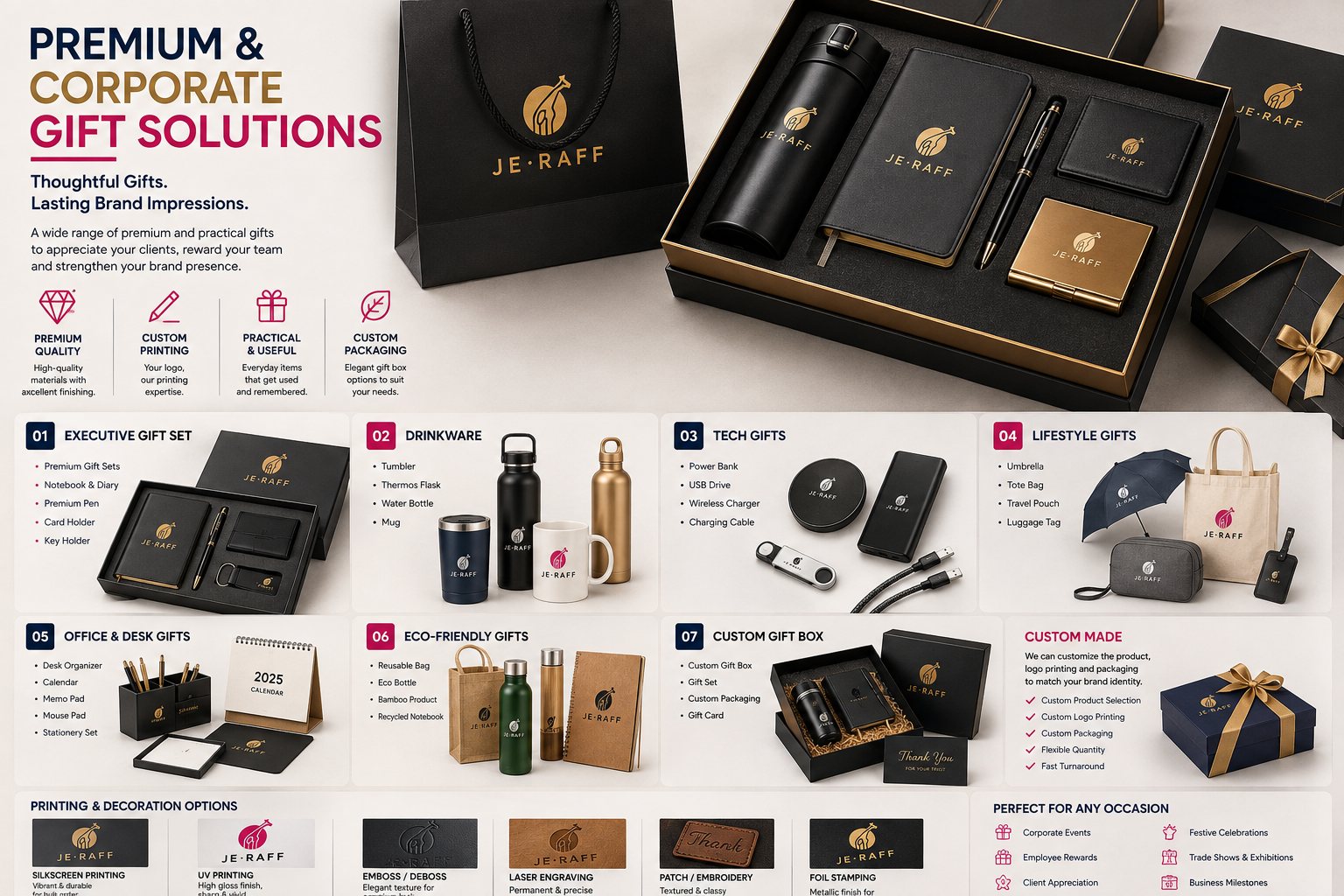 Premium & corporate gifts — JeRaff Advertising & Services