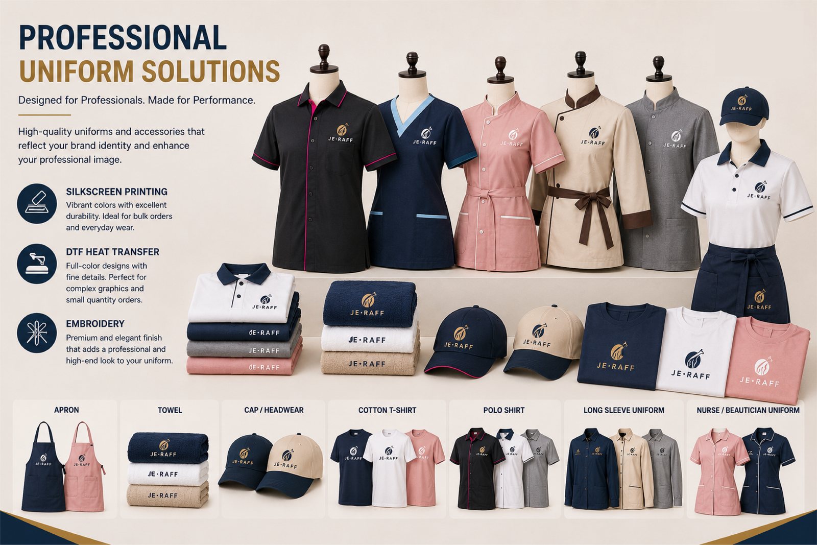 Corporate uniform solutions — JeRaff Advertising & Services
