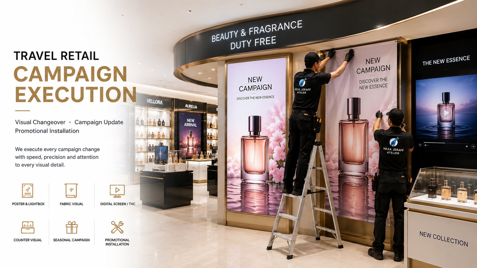 Travel retail campaign execution — Nexa JeRaff Atelier